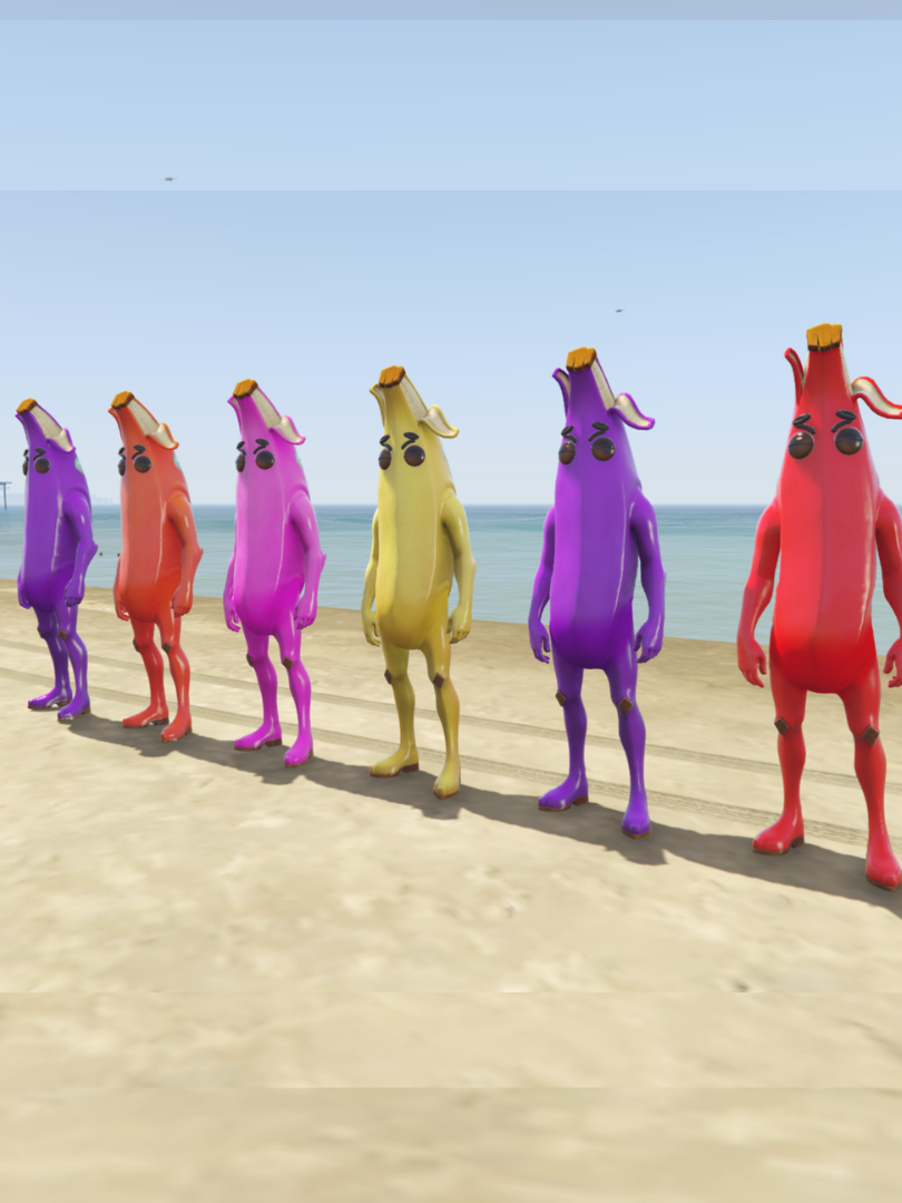 GTA 5 Mods Color Full Banana Addon ped