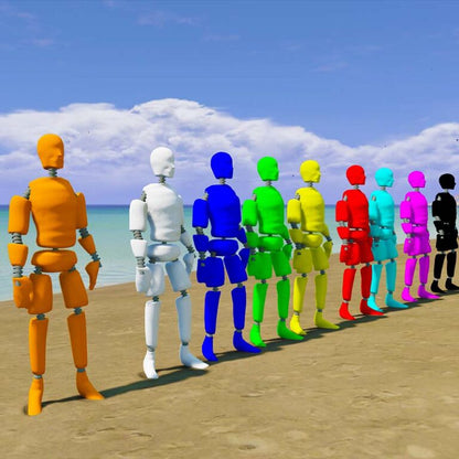 GTA 5 Mods Crash Test Dummy Multi Colour Addon Ped {FiveM Ready}