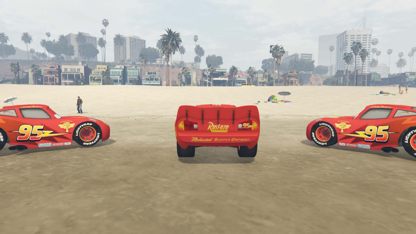 GTA 5 Lightning McQueen MOD [ADDONPROPS]
