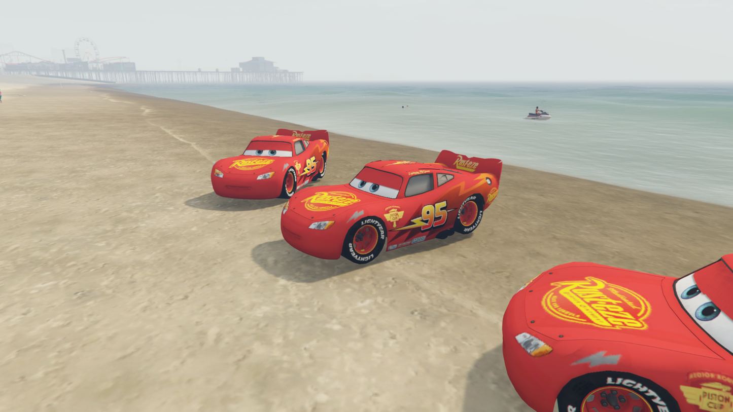 GTA 5 Lightning McQueen MOD [ADDONPROPS]