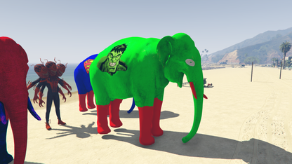 GTA 5 MOD BIG ELEPHANT HULK [ADDON PROP]