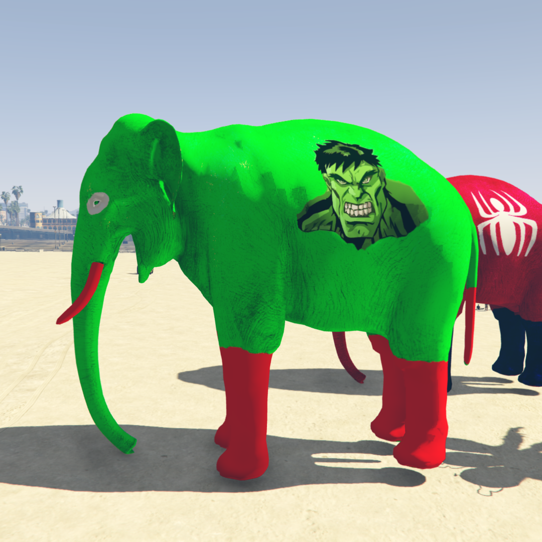 GTA 5 MOD BIG ELEPHANT HULK [ADDON PROP]