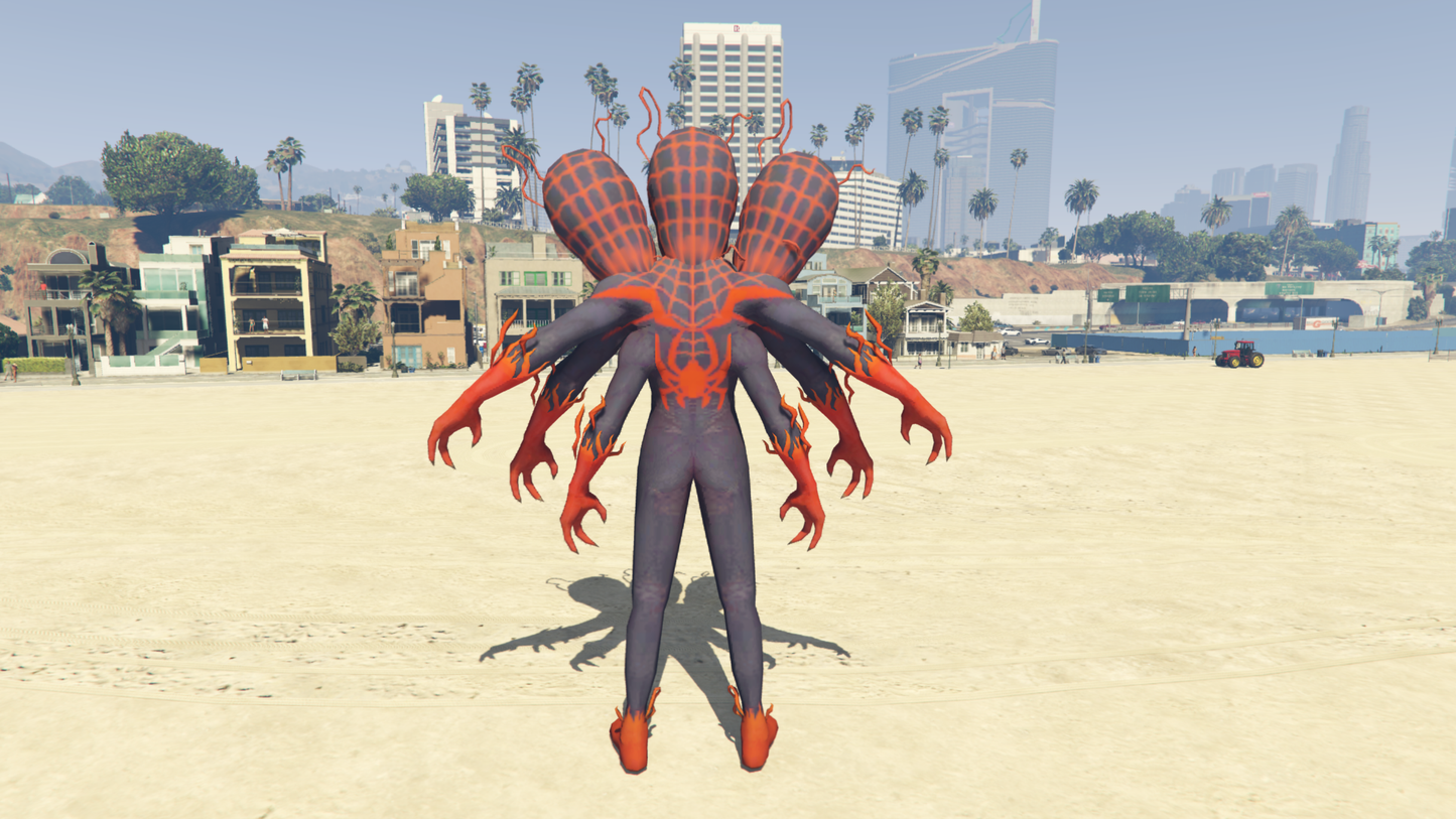 GTA 5 MOD BIG MONSTER SPIDERMAN [ADDON PROP]