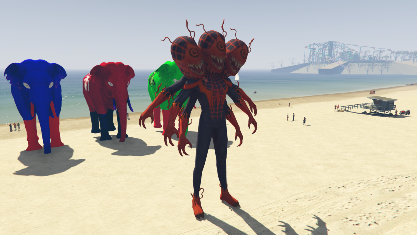 GTA 5 MOD BIG MONSTER SPIDERMAN [ADDON PROP]
