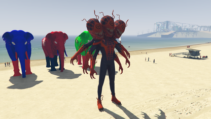 GTA 5 MOD BIG MONSTER SPIDERMAN [ADDON PROP]