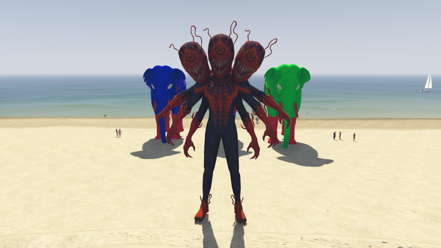 GTA 5 MOD BIG MONSTER SPIDERMAN [ADDON PROP]