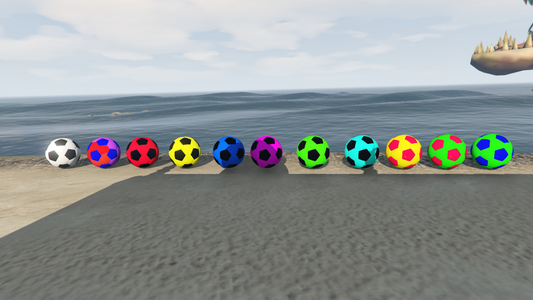 GTA 5 MOD Colourful Football ADDON PROP