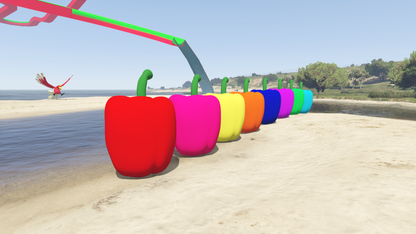GTA 5 Mods Colureful Train Addon Prop