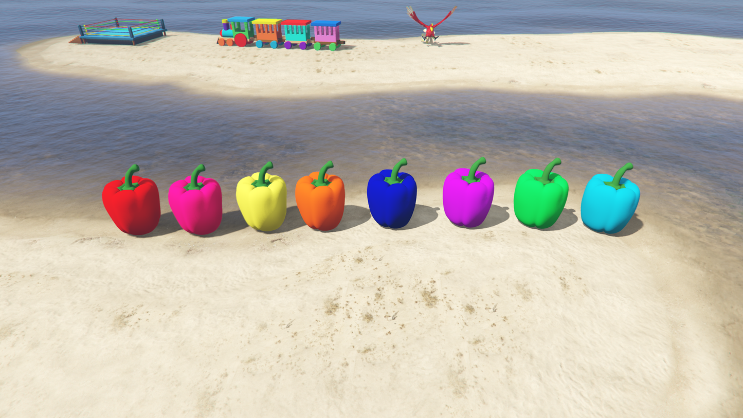 GTA 5 Mods Colureful Train Addon Prop