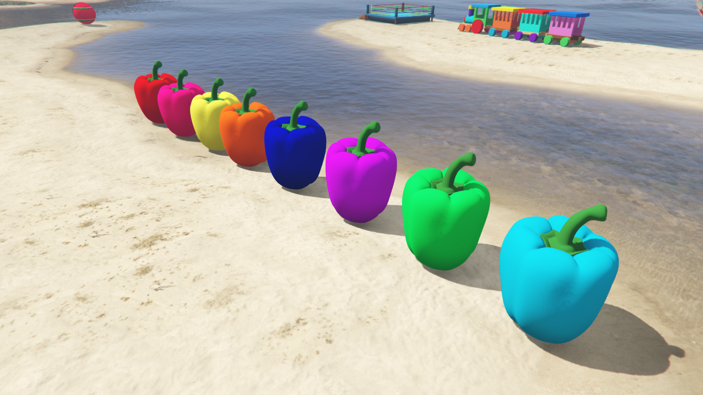 GTA 5 Mods Colureful Train Addon Prop