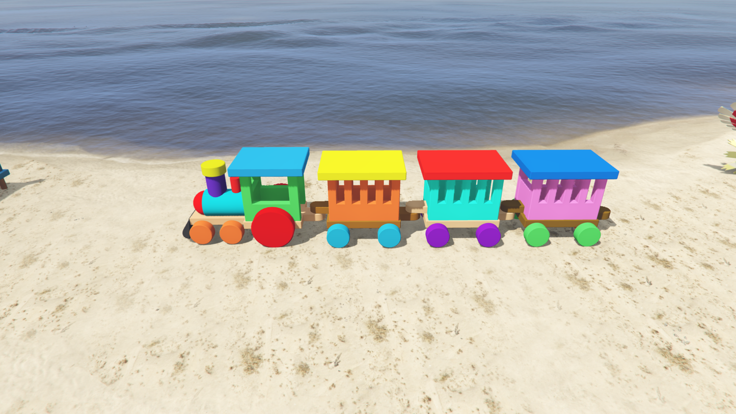 GTA 5 Mods Colureful Train Addon Prop