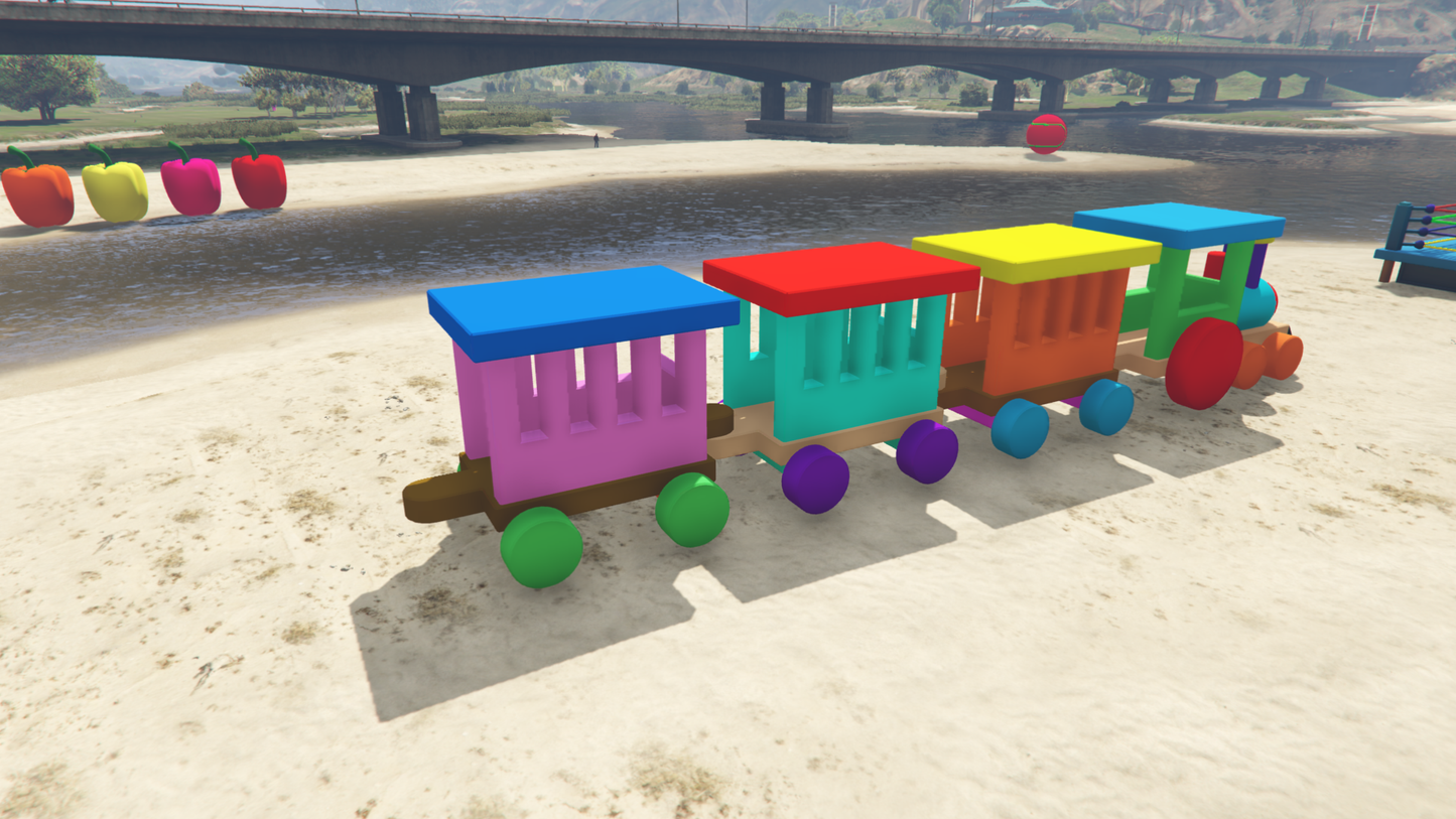 GTA 5 Mods Colureful Train Addon Prop