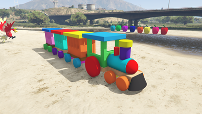 GTA 5 Mods Colureful Train Addon Prop
