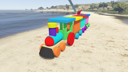 GTA 5 Mods Colureful Train Addon Prop
