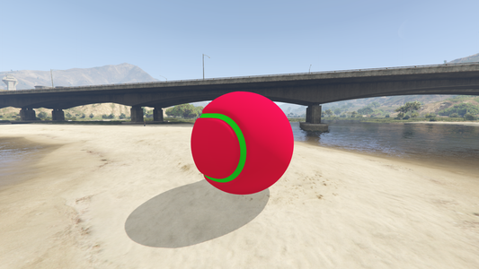 GTA 5 MOD Red Tennis Ball [ADDON PROP]