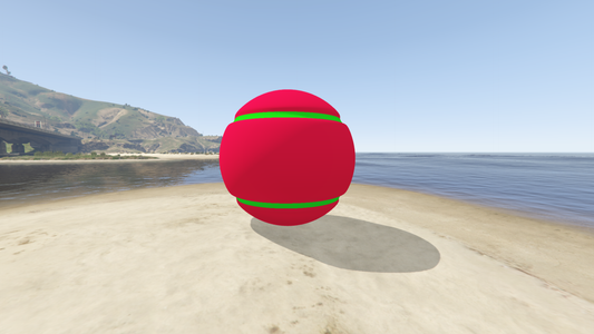 GTA 5 MOD Red Tennis Ball [ADDON PROP]