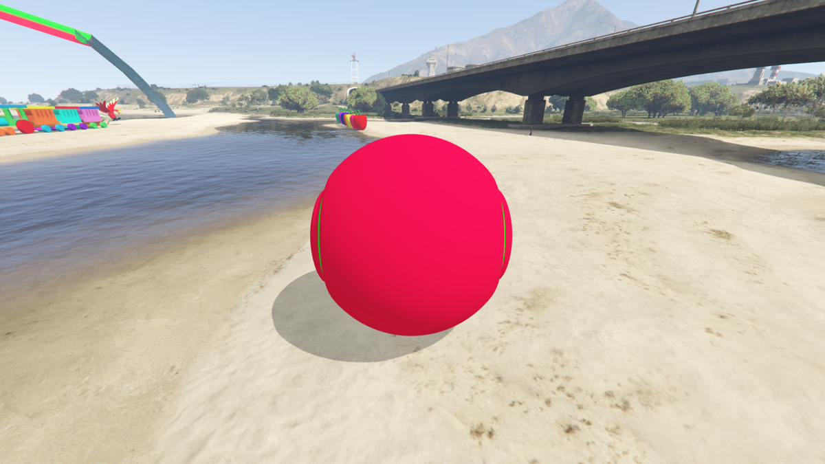 GTA 5 MOD Red Tennis Ball [ADDON PROP]
