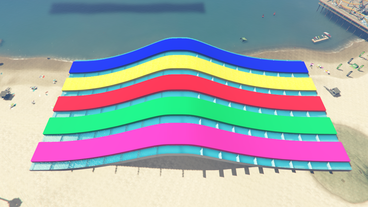 GTA 5 Mods Colureful Ramp [ Addon Prop ]