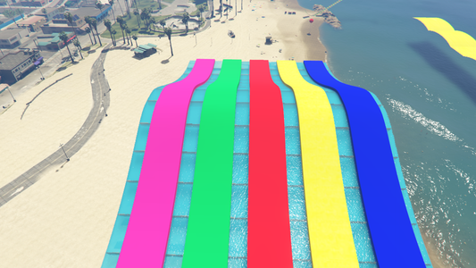 GTA 5 Mods Colureful Ramp [ Addon Prop ]