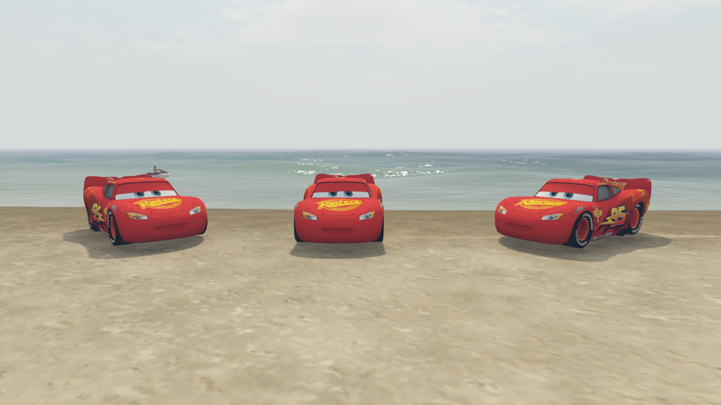 GTA 5 Lightning McQueen MOD [ADDONPROPS]