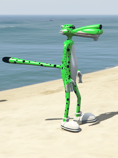 GTA 5 Mods chester cheetos Green Color  [ADD-ON-PED]