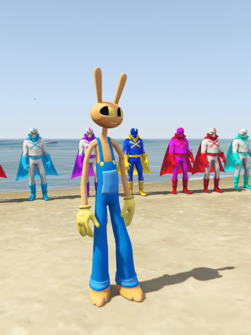 GTA 5 Mods Jax Blue  [ADD-ON-PED]