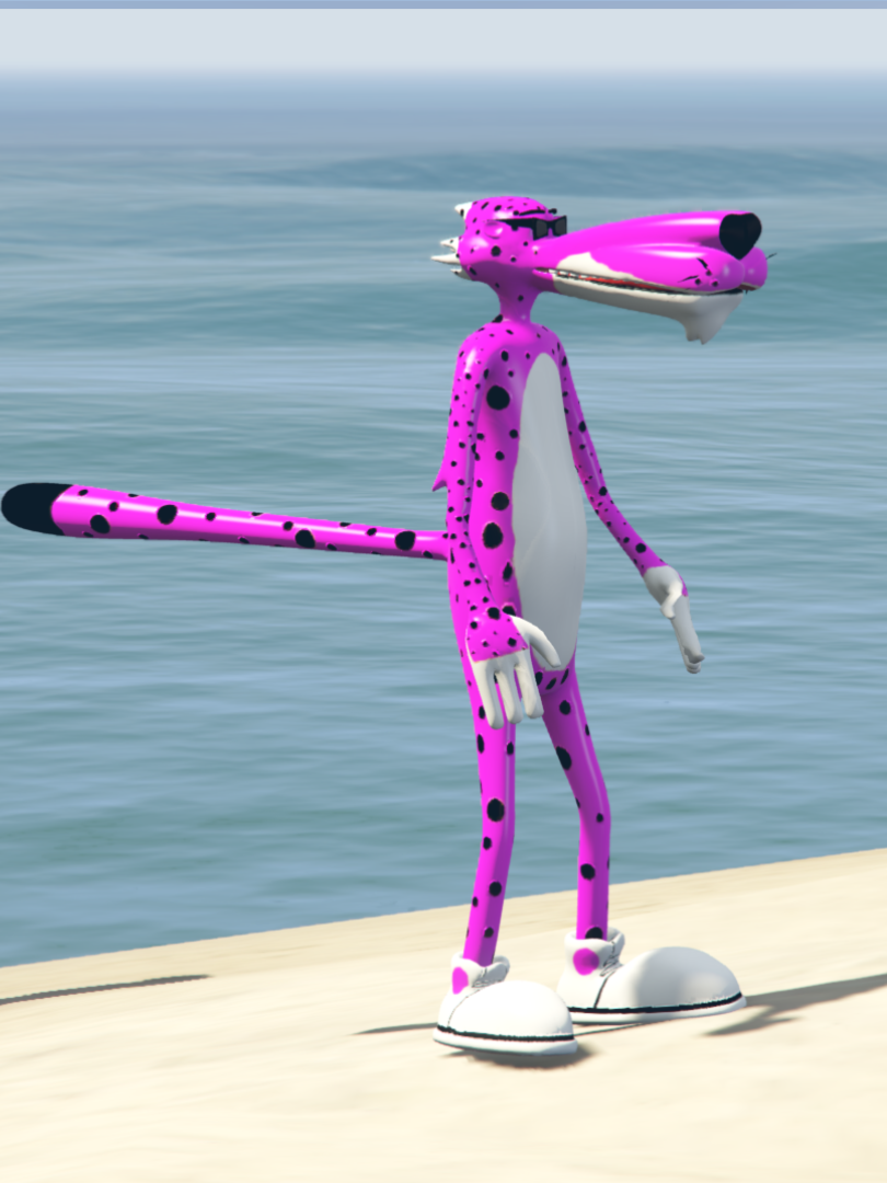 GTA 5 Mods chester cheetos Pink Color  [ADD-ON-PED]