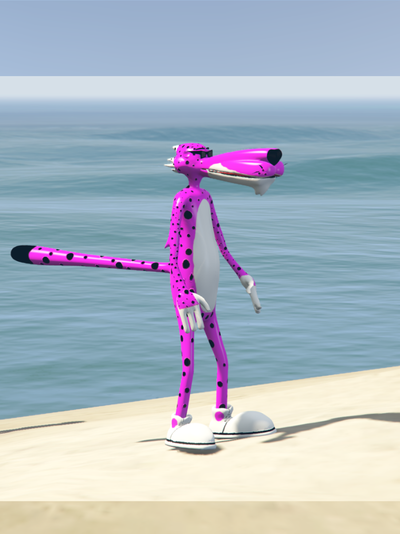 GTA 5 Mods chester cheetos Pink Color  [ADD-ON-PED]