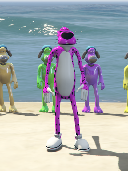 GTA 5 Mods chester cheetos Pink Color  [ADD-ON-PED]