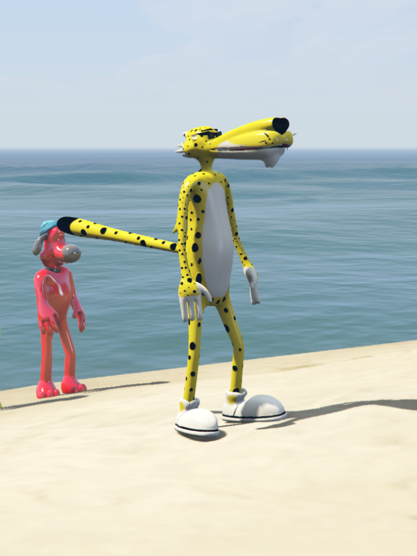 GTA 5 Mods chester cheetos Yellow Color  [ADD-ON-PED]