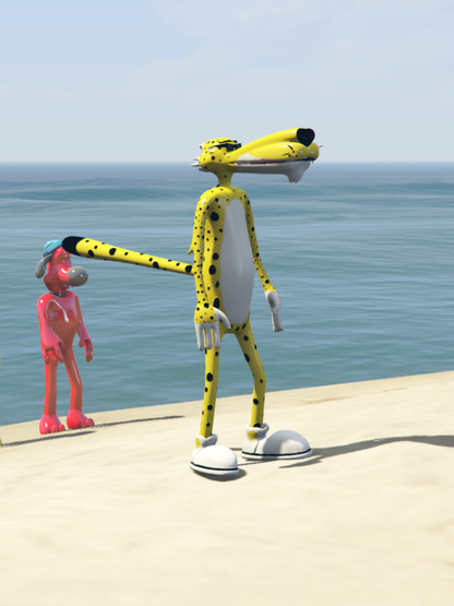 GTA 5 Mods chester cheetos Yellow Color  [ADD-ON-PED]