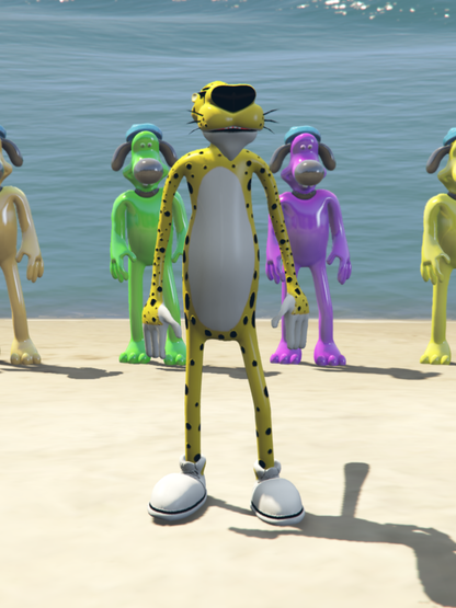 GTA 5 Mods chester cheetos Yellow Color  [ADD-ON-PED]