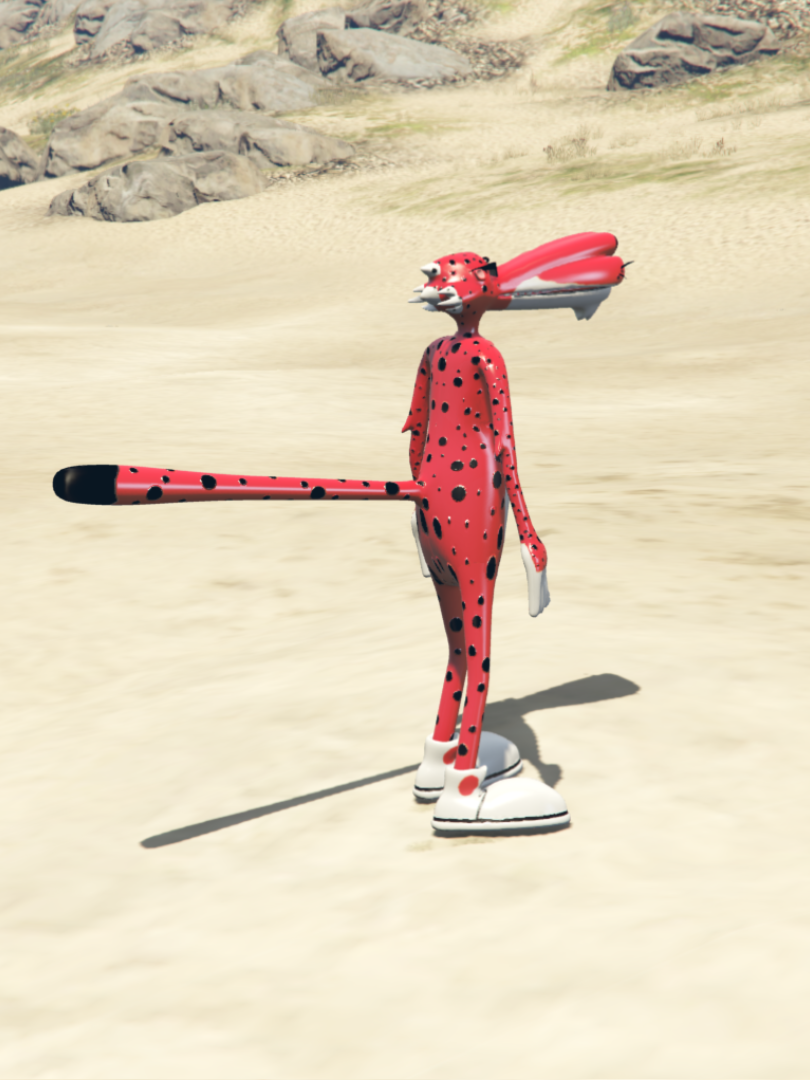 GTA 5 Mods chester cheetos Red Color  [ADD-ON-PED]