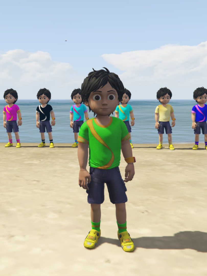 GTA 5 Mods Shiva Green Addon Ped