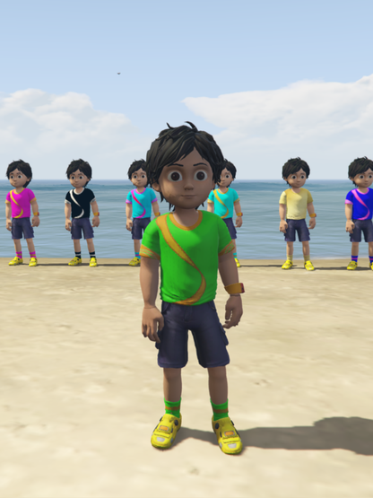 GTA 5 Mods Shiva Green Addon Ped