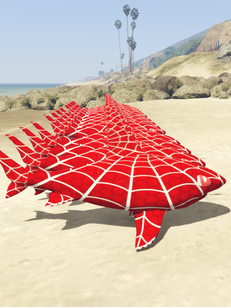 GTA 5 Mods Tiger shark Spider Addon Prop