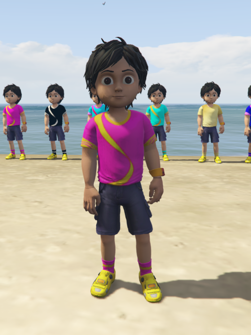 GTA 5 Mods Shiva Pink Addon Ped