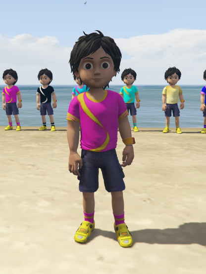 GTA 5 Mods Shiva Pink Addon Ped