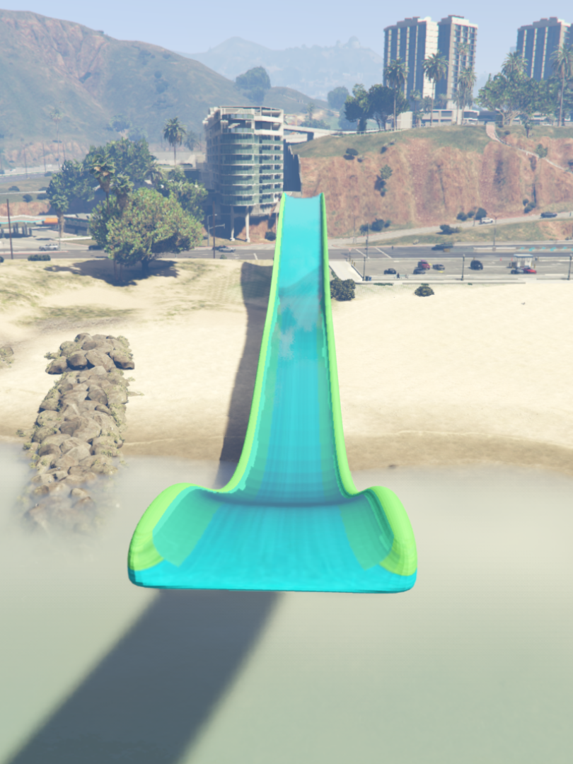 GTA 5 Mods Water Slide Addon Prop