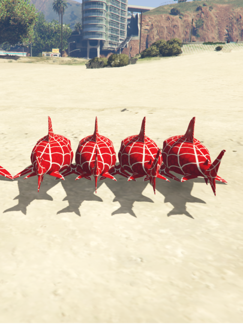 GTA 5 Mods Tiger shark Spider Addon Prop