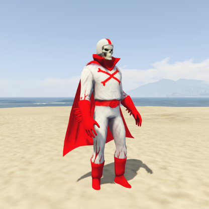 GTA 5 Mods Ghost Rider secret Wars Red White Addon Ped
