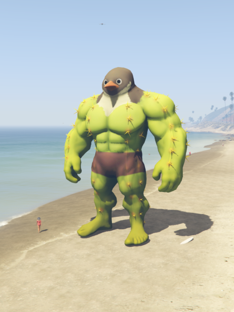 GTA 5 Mods DR Hulk Pinguin Statue Addon Prop