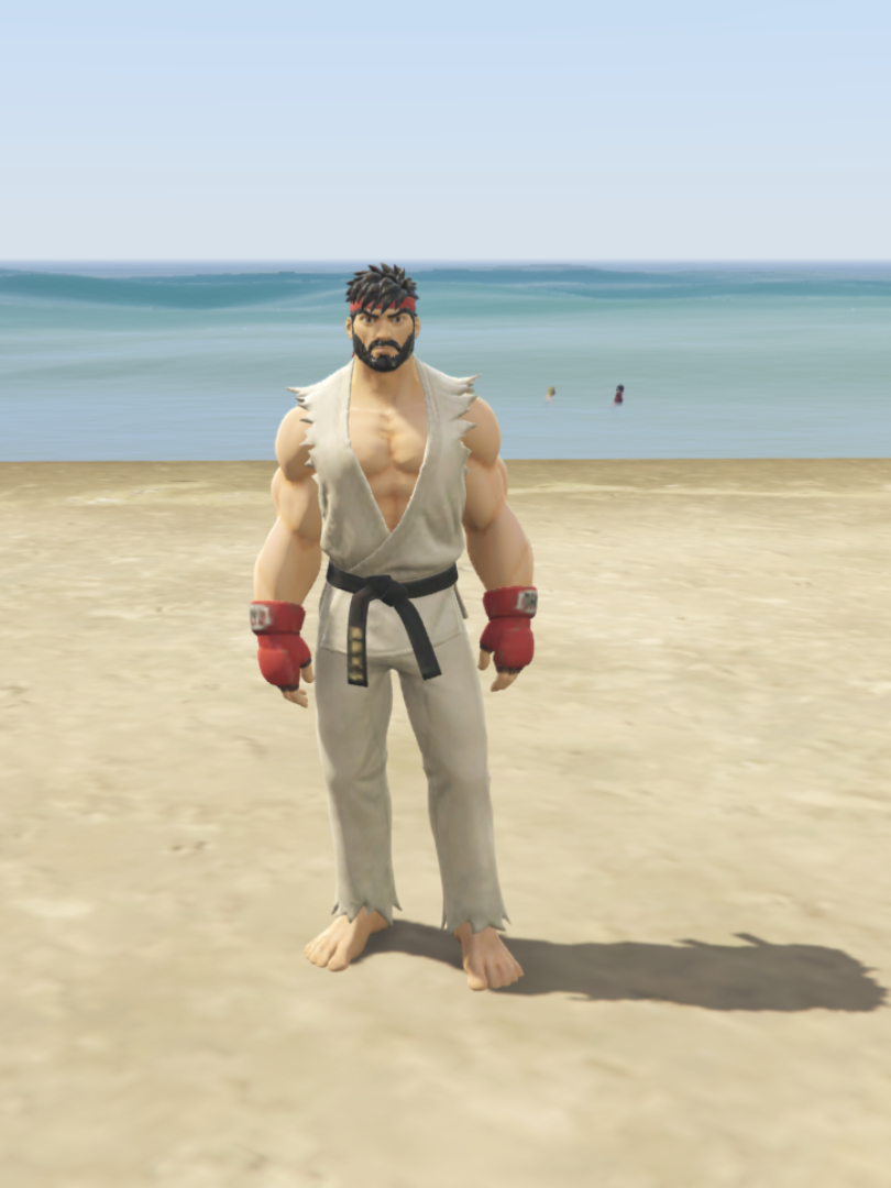 GTA 5 Mods Ryu  [ADD-ON-PED]