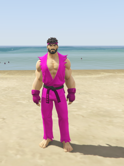 GTA 5 Mods Ryu Pink [ADD-ON-PED]