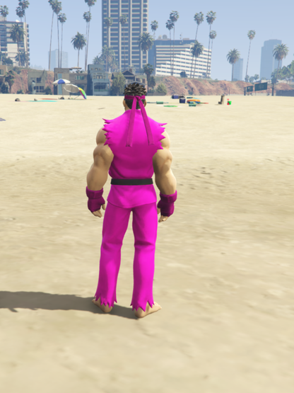 GTA 5 Mods Ryu Pink [ADD-ON-PED]