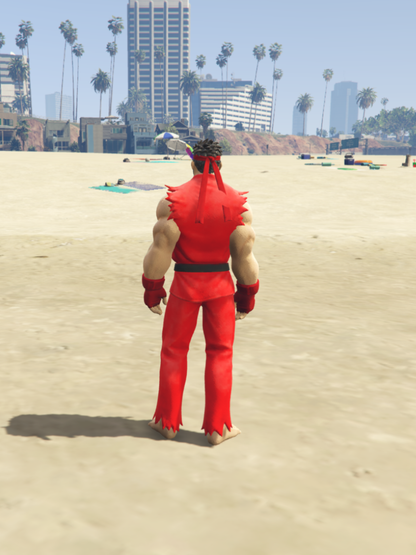 GTA 5 Mods Ryu Red  [ADD-ON-PED]
