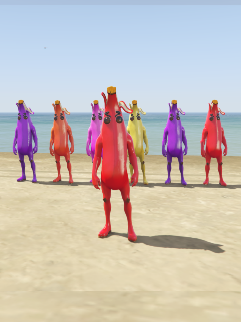 GTA 5 Mods Color Full Banana Addon ped