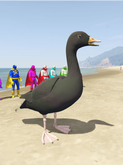 GTA 5 Mods Duck Black [ADD-ON-PED]