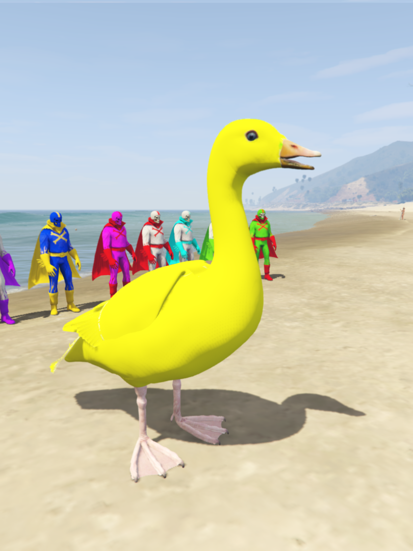GTA 5 Mods Duck Yellow [ADD-ON-PED]