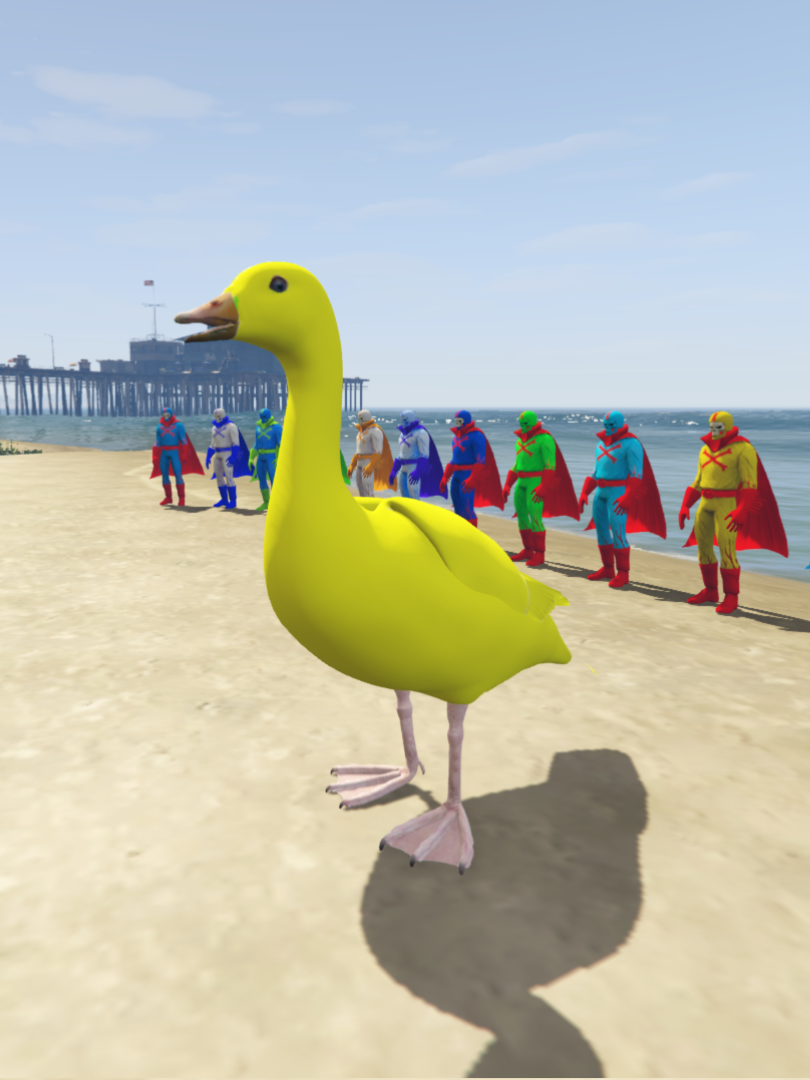 GTA 5 Mods Duck Yellow [ADD-ON-PED]
